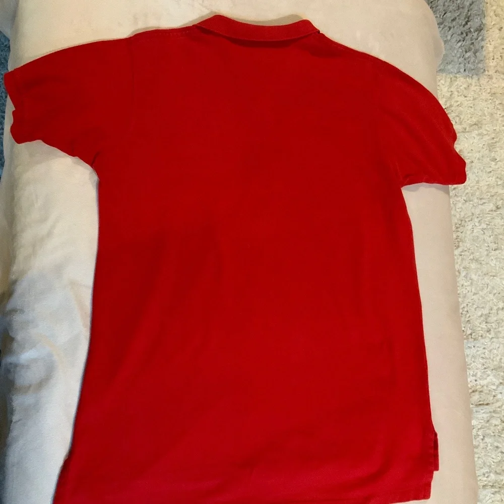 Ralph Lauren Red XL Short Sleeve Polo Classic Preppy Golf School Uniform Resort